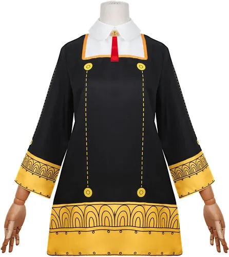 Vista 2 de Supjuiors Disfraz de anime, Anya Loid Forger, uniforme de cosplay, vestido de Halloween para niñas y hombres