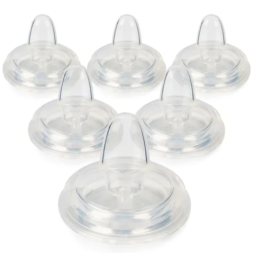 Vista 11 de Tetina para biberones de cuello ancho del Dr. Brown's y biberones con boquilla para sorber, flujo variable, pezones de conversión de silicona, más