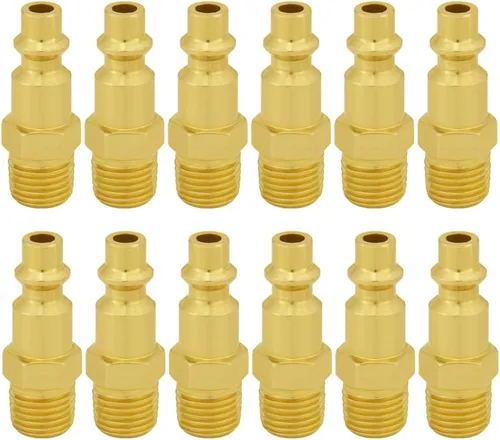Vista 6 de Joywayus 12PCS 1/4 pulgadas NPT hembra manguera de aire industrial conexión rápida accesorios de enchufe de aire
