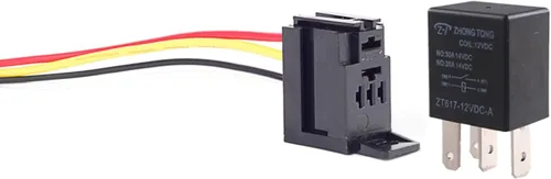 Vista 6 de Cable conector para relé de auto, de E Support, 12 V, 30 A, 40A, 60A, 80A SPST, SPDT 4 pines, 5 unidades 30A 4P SPST