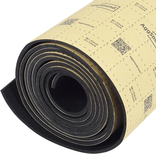 Vista 7 de Alfombrilla de amortiguación de sonido de 1 pulgada (25 mm) con 6.54 pies cuadrados, espuma de célula cerrada para amortiguación de sonido