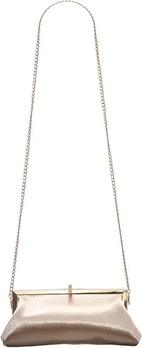 Vista 6 de Bolsa de embrague clásica de satén de lujo con elegante bolso cruzado con diamantes de imitación para boda novia graduación graduación