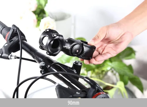 Vista 6 de Aleación de aluminio 0-60 grados 4.331 in ajustable para manillar de bicicleta, extensor elevador para bicicleta, bicicleta de montaña MTB