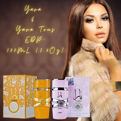 Vista 2 de Lattafa para mujer 2 piezas Eau de Parfum Gift Set (Yara + Yara Tous) 3.4 onzas/3.4 fl oz cada uno