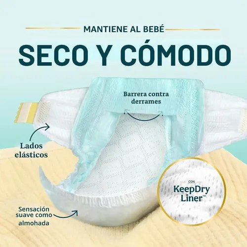 Vista 3 de Pañales talla 1, 32 unidades – Pañales desechables Pampers Swaddlers