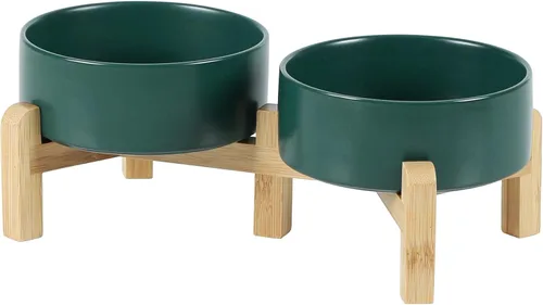 Vista 6 de Havniva Juego de 2 cuencos de cerámica de 5.1 pulgadas para perros y gatos, alimentador de alimentos y agua para perros de raza pequeña, gatitos