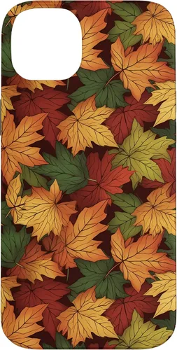 Vista 15 de iPhone 16 Follaje Reunión de hojas de otoño temporada caso