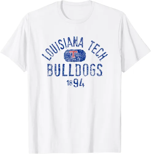 Vista 3 de Louisiana Tech Bulldogs Vintage 1894 - Camiseta con licencia
