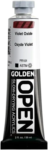 Vista 28 de Golden Open Pintura Acrílica, 2 onzas, Siena Quemada