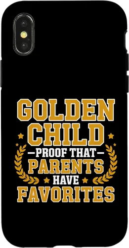 Vista 5 de Golden Child Mom's Favorite Gifted Kids Sibling Rivalry Art Case for iPhone 16