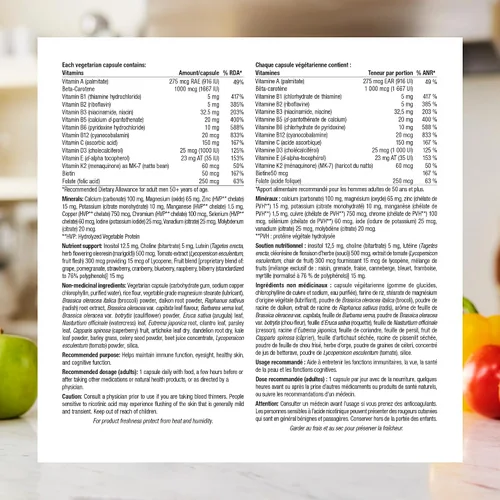 Vista 6 de Webber Naturals Más de 50 cápsulas vegetarianas más completas para hombres, 90 cápsulas vegetarianas