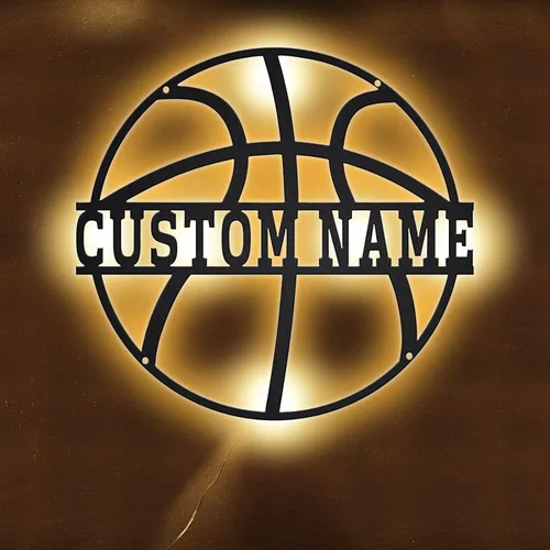 Vista 10 de Nombre Personalizado 7 Colores Lámpara de Béisbol Arte de Pared de Béisbol Personalizado Luz Nocturna Letrero de Nombre LED Regalo para Hombres