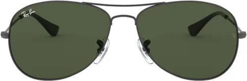 Vista 2 de Ray-Ban RB 3362-004 Gunmetal-Grey COCKPITAVIATOR Metal-FrameGafas de sol con lentes de color verde cristal-2.323in