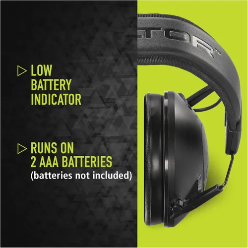 Vista 9 de Peltor Sport Tactical 100 - Protector auditivo electrónico, protección auditiva, NRR 22 dB, ideal para el rango, tiro y caza, TAC100-OTH