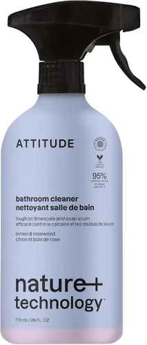 Vista 13 de ATTITUDE Spray limpiador de baño, verificado por EWG, a base de plantas y vegano, seguro para superficies de baño, azulejos, bañeras, paredes