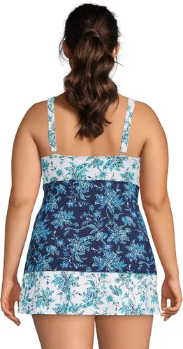 Vista 2 de Lands' End Traje de baño tipo tankini con aros para mujer