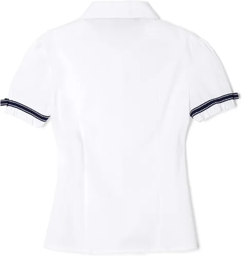 Vista 2 de French Toast blusa de cinta con moño, manga corta, para niña