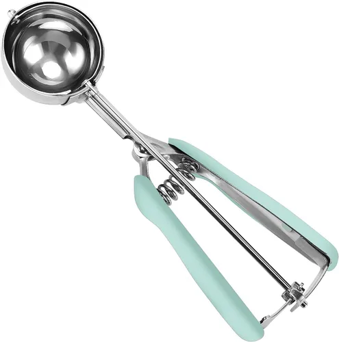 Vista 13 de HOMURE H Cookie Scoop 8 Tablespoon, 4 oz Ice Cream Scoop with Trigger Negro