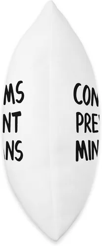 Vista 2 de Condoms Prevent Minivans Throw Pillow, 16x16, Multicolor