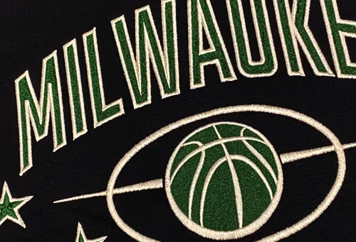 Vista 4 de Sudadera con capucha de algodón suave bordado de baloncesto para hombre