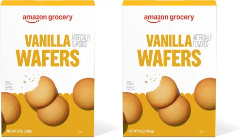 Vista 7 de Amazon Grocery, Obleas de vainilla, 12 onzas (anteriormente Happy Belly, el embalaje puede variar)