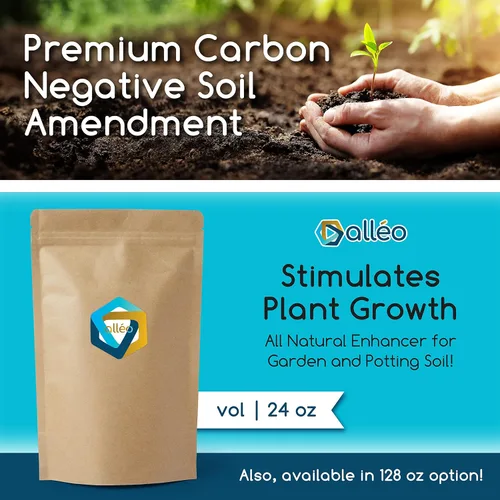 Vista 2 de Superchar - Enmienda de suelo de carbón de biocarbón premium - Suplemento fertilizante orgánico de alto rendimiento de 24 onzas - Potenciador