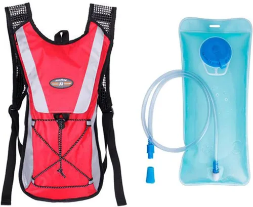 Vista 12 de Monvecle - Mochila de agua con vejiga para andar en bicicleta /Senderismo, escalar + 2L Bolsa de hidratación