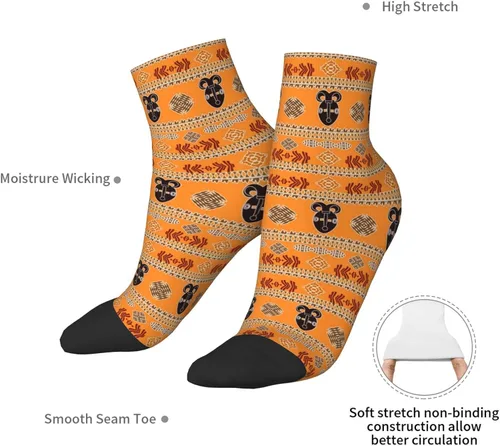 Vista 7 de DKJlitter Unisex Ankle Socks, Padded Athletic Quarter Socks Fashion Running Casual Socks