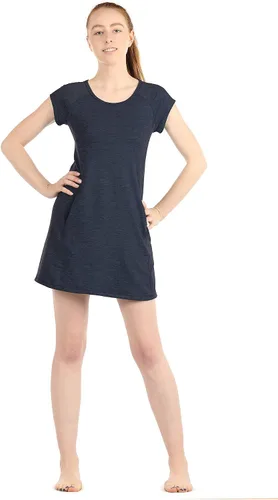 Vista 2 de icyzone - Vestido de manga corta para mujer con bolsillos