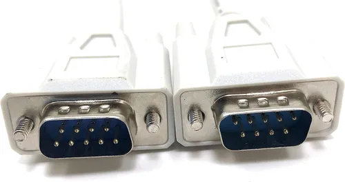 Vista 9 de Cable de extensión serie para ratón/monitor de 6 pies DB9 M/f Blanco