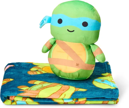 Vista 10 de Bluey Throw & Plush Hugger Set, 50"x60" Silk Touch Blanket with 3D Character Pillow – Soft, Cozy Blanket for Kids and Toddlers Bluey Fun