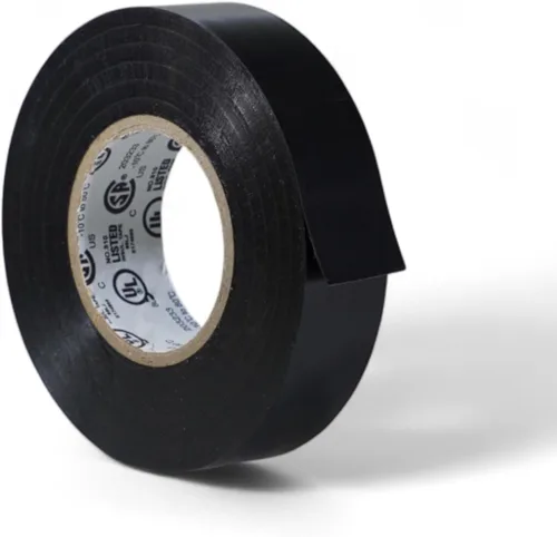 Vista 16 de GGR Supplies T.R.U. EL7566-AW, cinta adhesiva de grado profesional de PVC de goma negra, con clasificación hasta 600 voltios y 176 °F - UL/CSA/CE