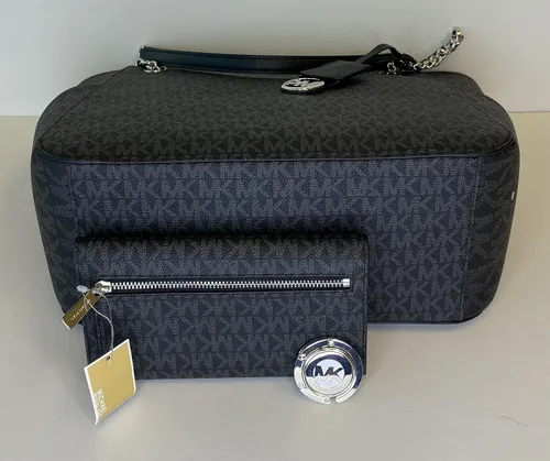 Vista 5 de Michael Kors Jet Set - bolsa de hombro para viaje con cadena grande cartera triple Michael Kors Jet Set
