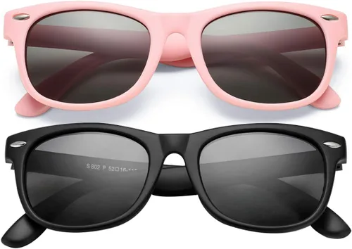 Vista 15 de Lentes de sol polarizados de goma elastómero termoplástico (TPEE) flexible, para niñas y niños de 3 a 9 años
