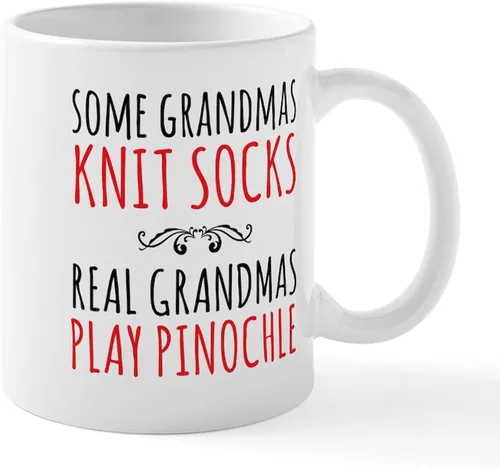 Vista 12 de CafePress Euchre Champ Mugs Taza de café de cerámica de 11 oz (11.0 fl oz)