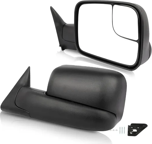 Vista 12 de ECCPP Par de espejos de remolque de repuesto plegable manual ajustable para 94-97 para Dodge para Ram 1500 2500 3500 camión