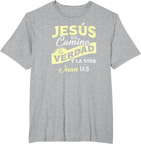 Vista 69 de Camisas de la Biblia de Jesus para los Cristianos Camiseta Española Negro