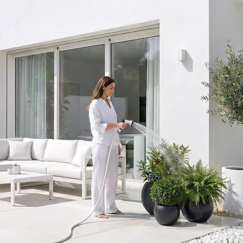 Vista 11 de DTY Fiberstone - Maceta tipo globo para interiores y exteriores, maceta esférica ligera para olivo, Monstera y palma, piedra de fibra de vidrio
