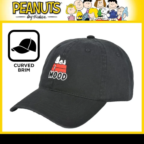 Vista 3 de Concept One Peanuts Snoopy Dad Hat Adult Adjustable Baseball Cap with Curved Brim