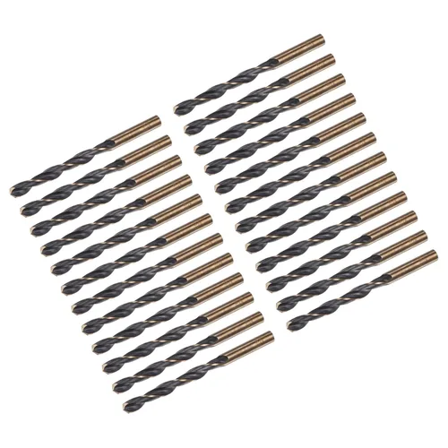 Vista 29 de uxcell Brocas Jobber de 0.118 in (0,118 pulgadas) de nitruro negro y oro recubierto de titanio M2 de alta velocidad (HSS) Brocas helicoidales