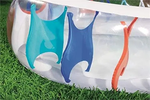 Vista 4 de Bestway 54066E - Piscina elíptica para niños, multicolor