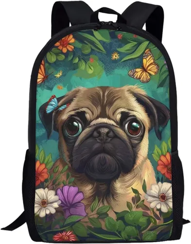Vista 36 de HUGS IDEA Los animales frescos 3D niños escuela libro bolsa niños impresión mochilas, Baloncesto, Moderno