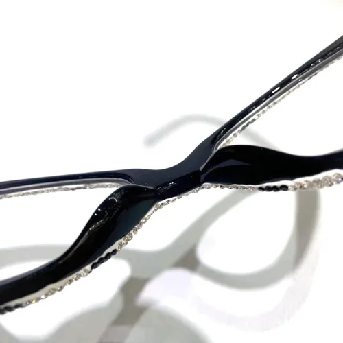 Vista 6 de willochra Elegantes gafas de lectura con diamantes de imitación de ojo de gato para mujer, diseño de diamantes de moda, gafas de luz azul Rosado