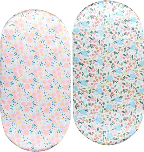 Vista 9 de Juego de sábanas de satén para moisés, paquete de 2 unidades para cabello y piel de bebé, flechas y estrellas Seda ultra suave para rectangular