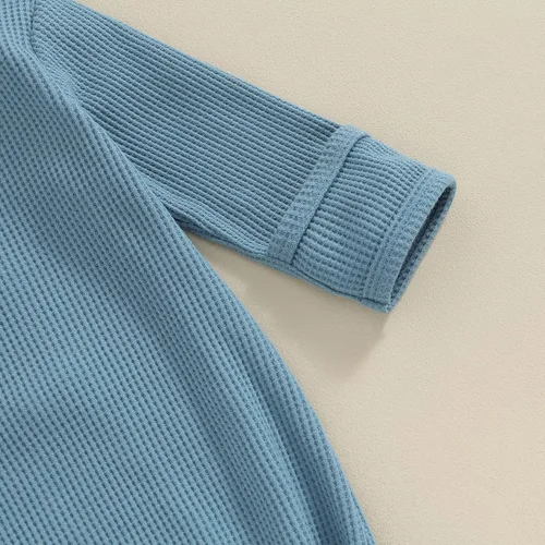 Vista 5 de BULINGNA Pijama de una pieza para bebé recién nacido, con nudo y gorro, unisex, con manoplas