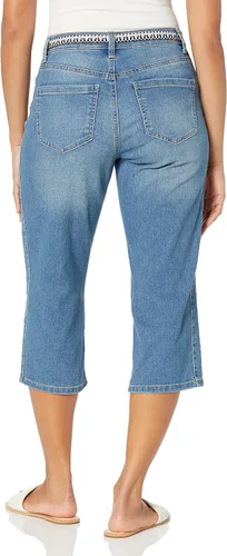 Vista 4 de Gloria Vanderbilt Capri estándar con cinturón de tiro alto para mujer