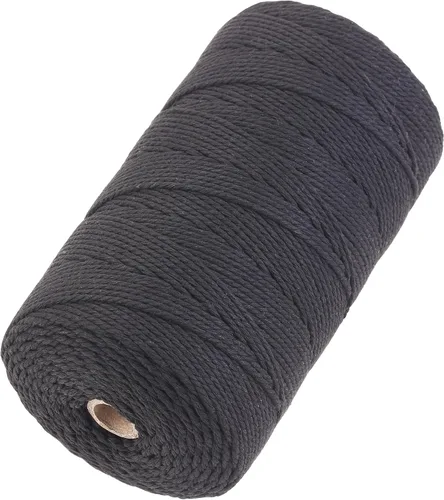 Vista 77 de Cuerda de macramé de 2 mm x 349 metros de cuerda de algodón natural para macramé, cuerda de macramé de color, cuerda de algodón suave, suministros