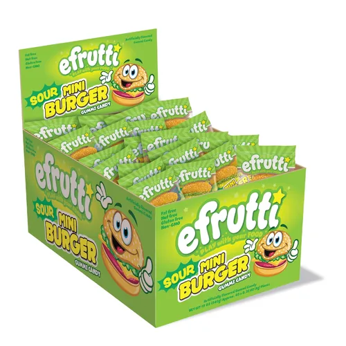 Vista 6 de efrutti - Mini cupcakes, caramelos de goma afrutados, envueltos individualmente, 60
