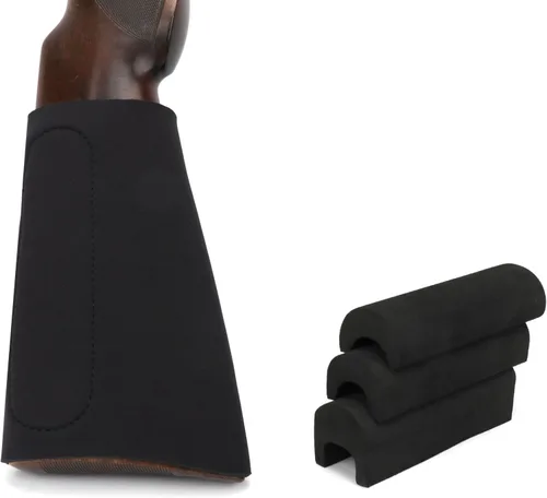 Vista 8 de TOURBON Kit de Elevación de Peine de Neopreno Almohadilla de Apoyo de Mejilla Ajustable Cubierta de Culata con 3 Insertos Elevadores de Espuma