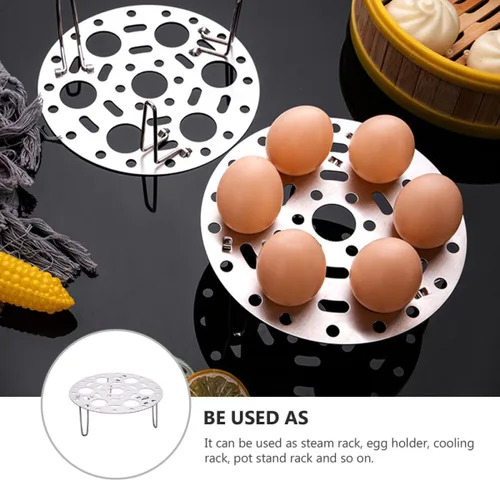 Vista 9 de Stainless Steel Steaming Rack for Eggs Fish and Crab